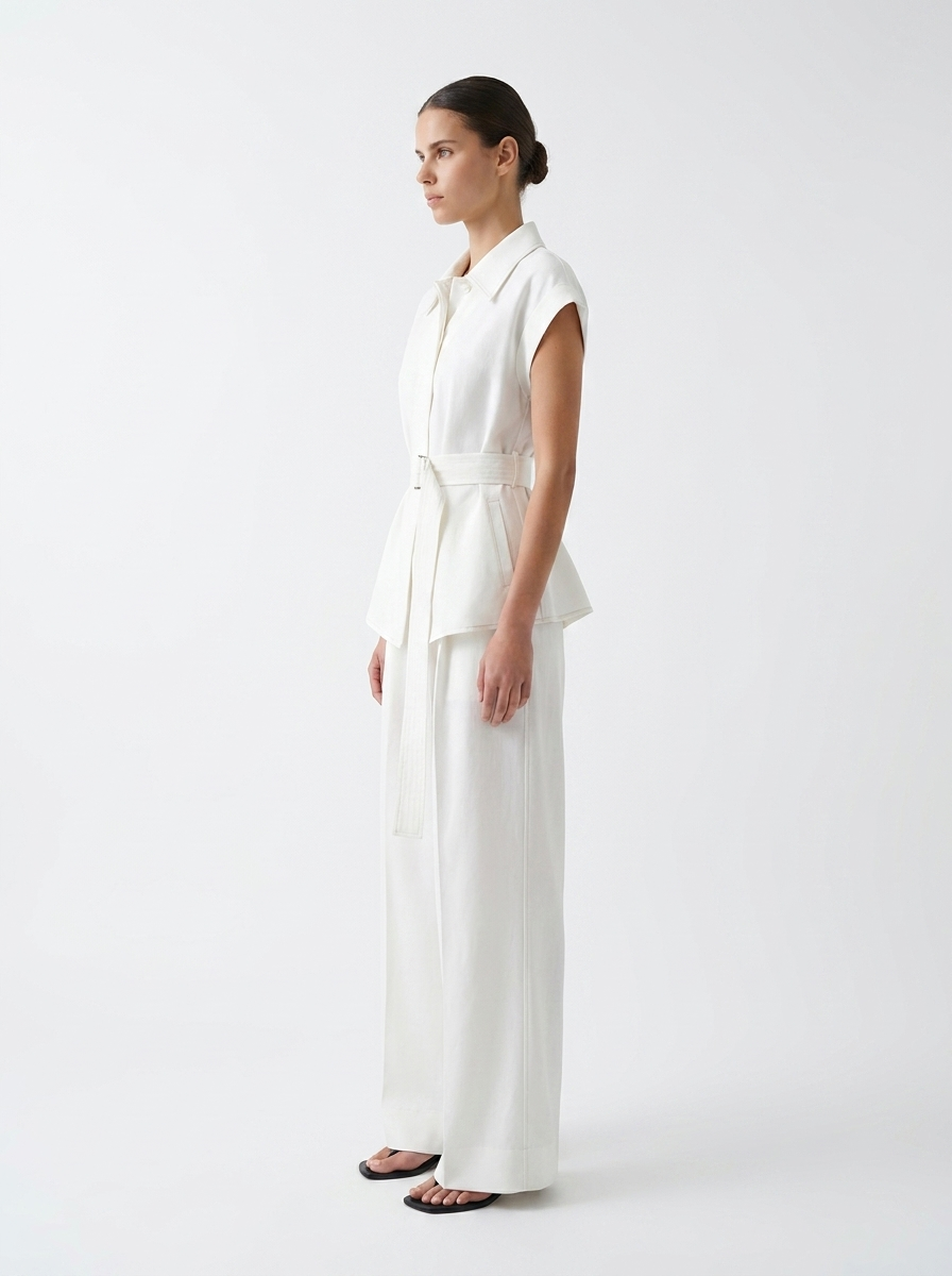 Ensemble femme chic – tenue élégante pantalon large minimaliste Ma boutique